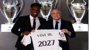 Extiende Vinícius Júnior contrato con Real Madrid hasta 2027 | Video
