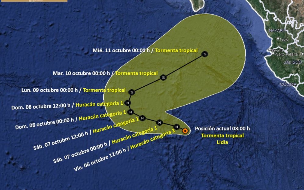 Tormenta tropical ‘Lidia’ se intensificará a huracán en BCS Aristegui