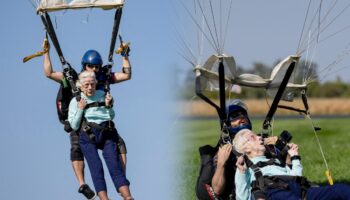 Video | Muere Dorothy, mujer de 104 años que batió récord Guinness al saltar de paracaídas