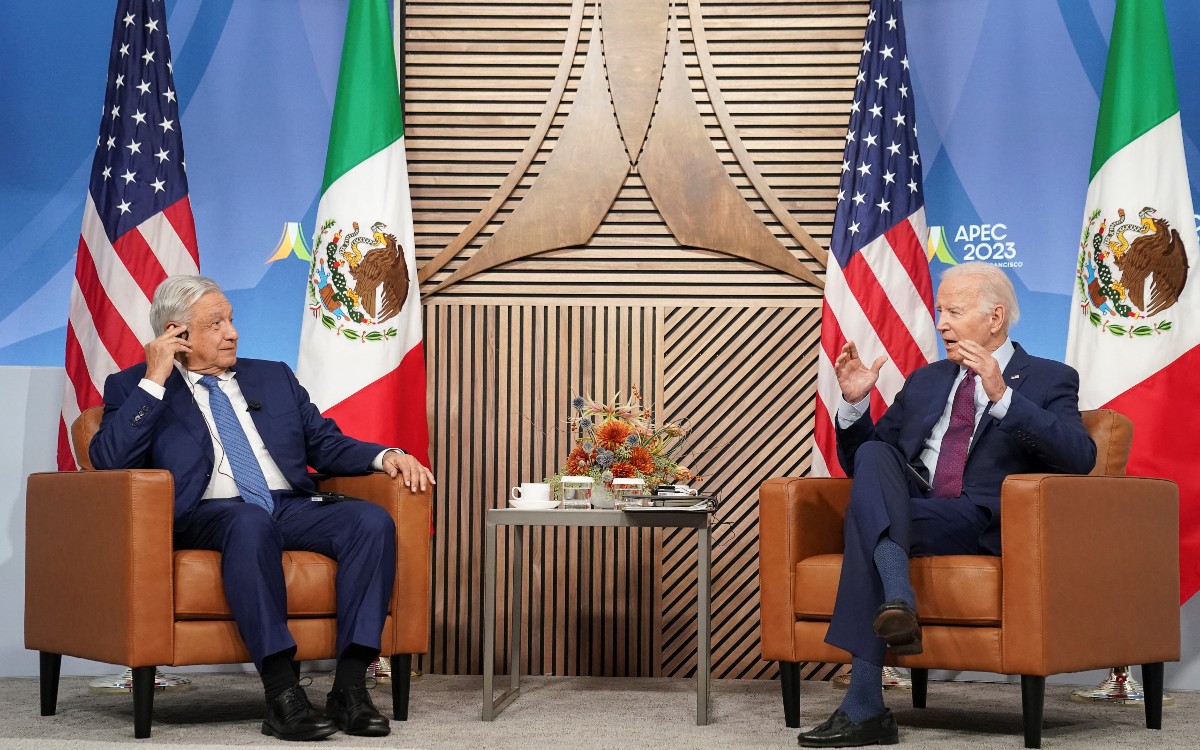 Biden y AMLO discuten drogas y migración en cumbre APEC