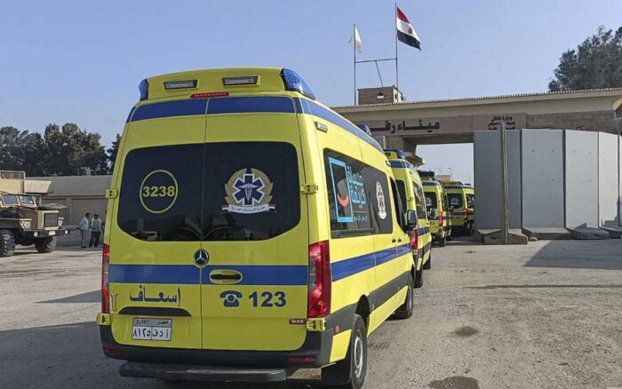 ambulancias paso rafah egipto gaza israel 01112023