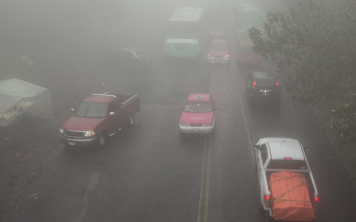 Reportan niebla en carretera México-Toluca; ten cuidado