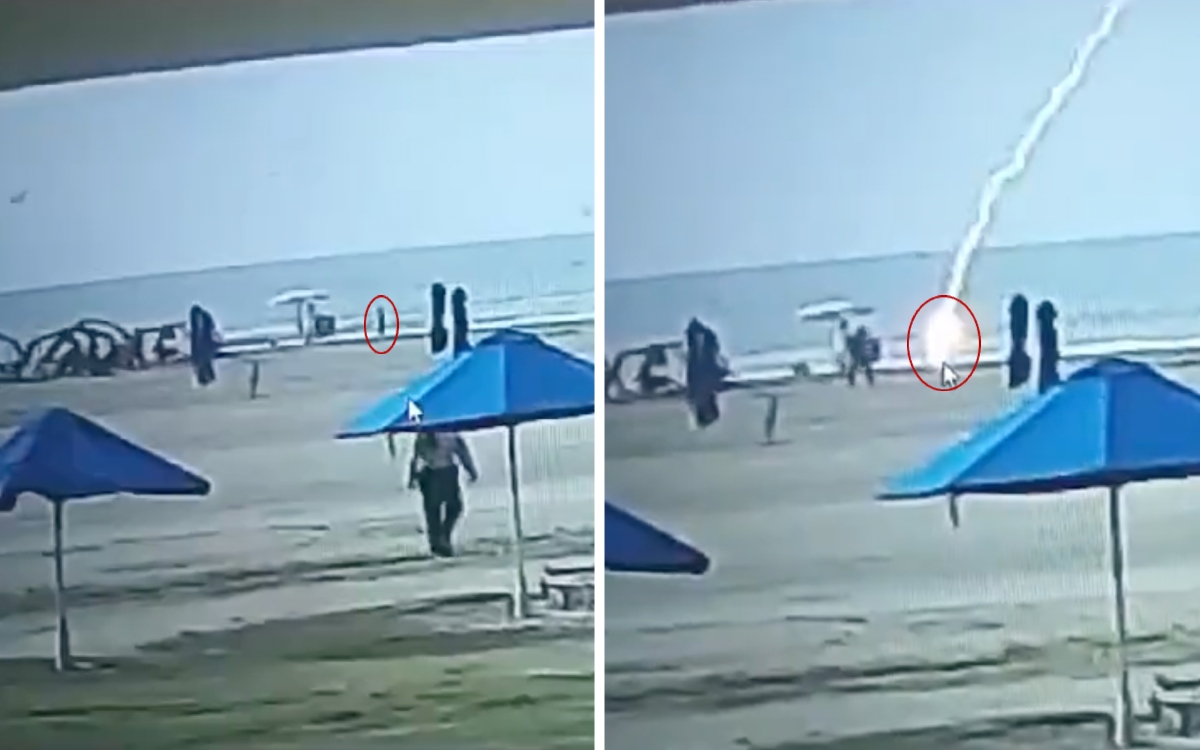 Muere Turista En Cartagena Tras Ser Impactada Por Un Rayo En La Playa Video Aristegui Noticias