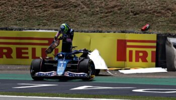 Video | F1: Así fue el fuerte choque entre Ocon y Alonso en el GP de Brasil