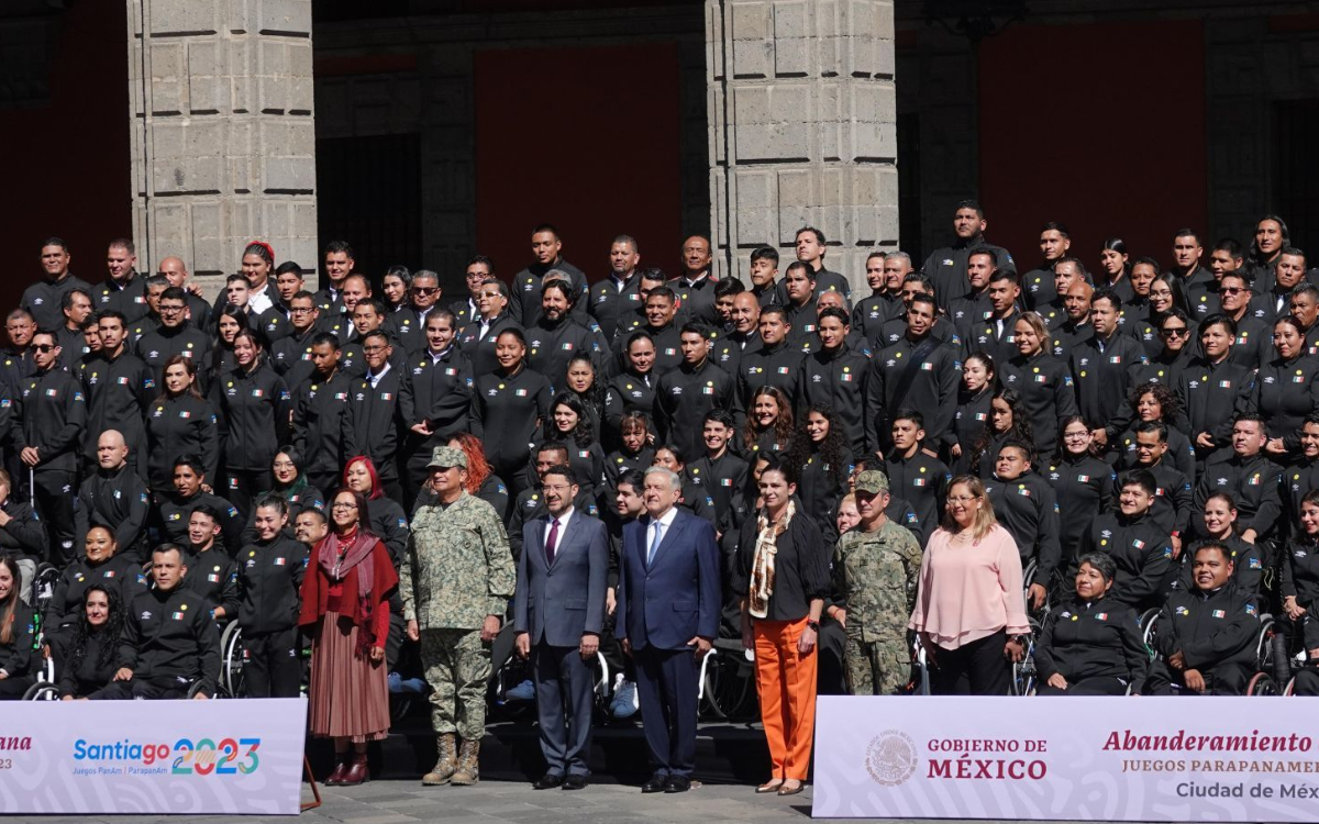 Abandera AMLO al equipo mexicano que participará en los VII Juegos Parapanamericanos Santiago 2023 Abandera AMLO al equipo mexicano que participará en los VII Juegos Parapanamericanos Santiago 2023