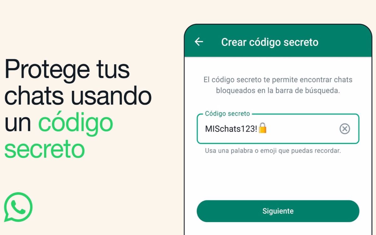 WhatsApp ahora permite proteger conversaciones con un código secreto WhatsApp ahora permite proteger conversaciones con un código secreto
