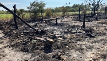 Oaxaca | Incendio consume en 20 minutos casas de 7 familias