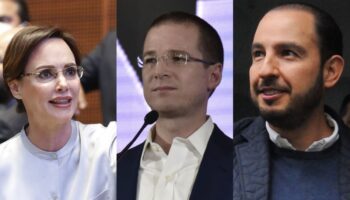 Marko Cortés, Ricardo Anaya y Lilly Téllez, por las pluris del PAN para el Senado en 2024