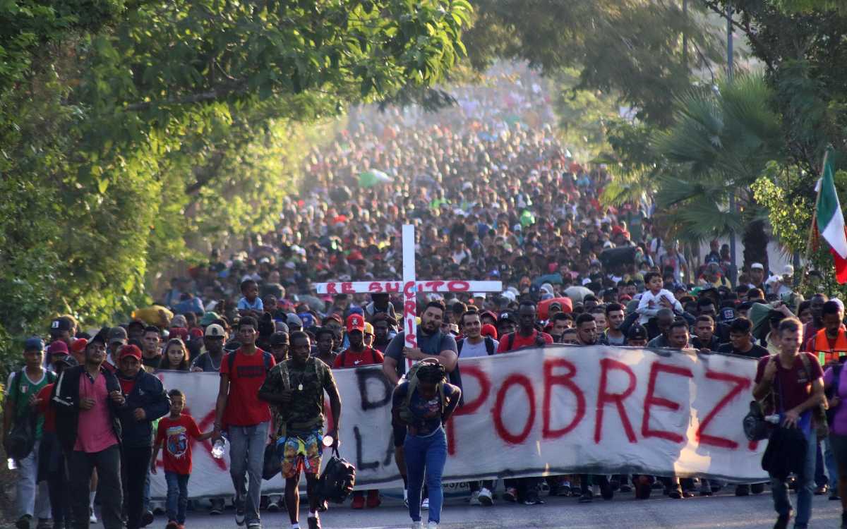 Sale de Chiapas caravana de m s de 10 mil migrantes rumbo a