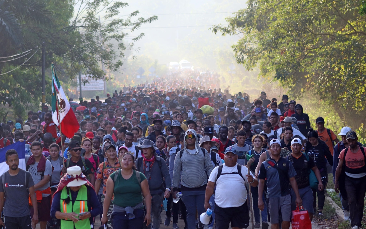 Caravana de miles de migrantes avanza por M xico rumbo hacia EU