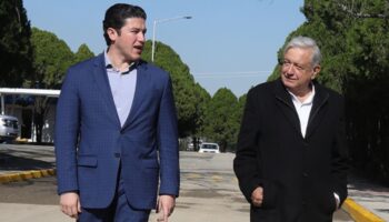 AMLO y Samuel García inauguran acueducto El Cuchillo II
