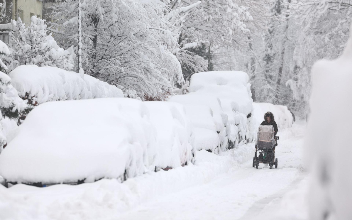 Tormenta de nieve causa estragos en Alemania; aeropuerto y transporte paralizado | Videos