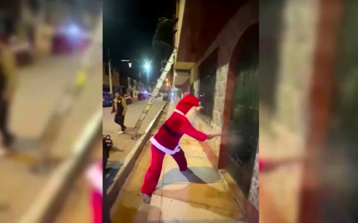 Santa Claus arrests drug traffickers in Peru
