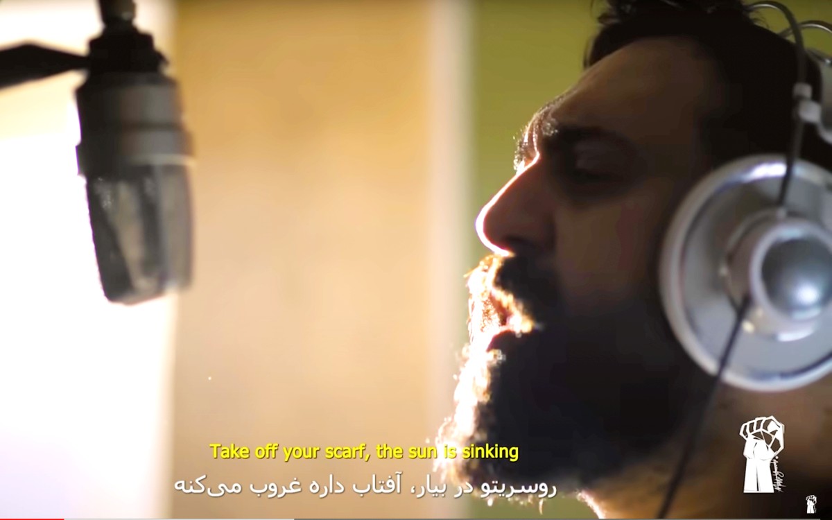 In Iran, the singer was punished with prison and beaten for singing in support of women