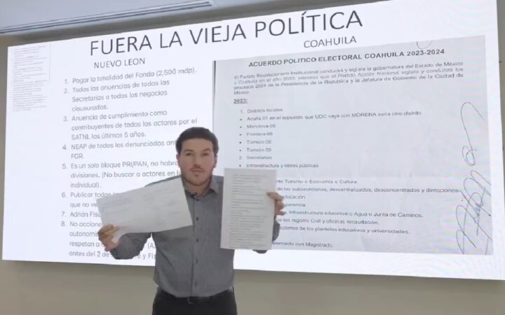 Samuel García exhibe demandas de PRI-PAN en NL; los compara con Coahuila