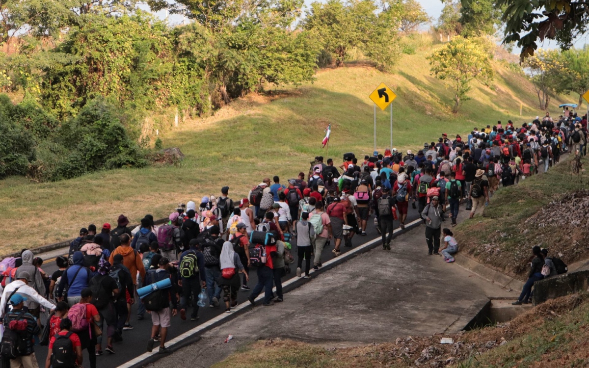 Primera caravana del año sale de la frontera sur de México con 2,000 migrantes