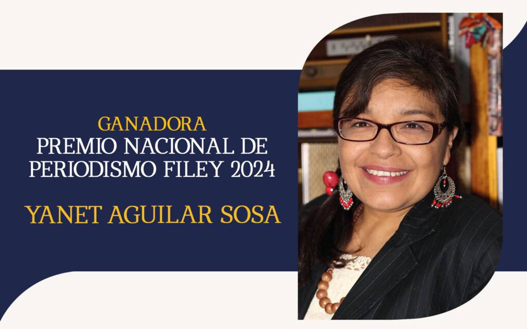 Yanet Aguilar Sosa ganadora del Premio Nacional de Periodismo FILEY 2024 Yanet Aguilar Sosa ganadora del Premio Nacional de Periodismo FILEY 2024