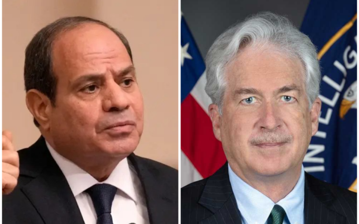 Presidente egipcio y director de la CIA acuerdan continuar coordinación con miras a una tregua en Gaza