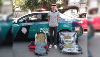 Cae joven con maletas abarrotadas de marihuana en la TAPO
