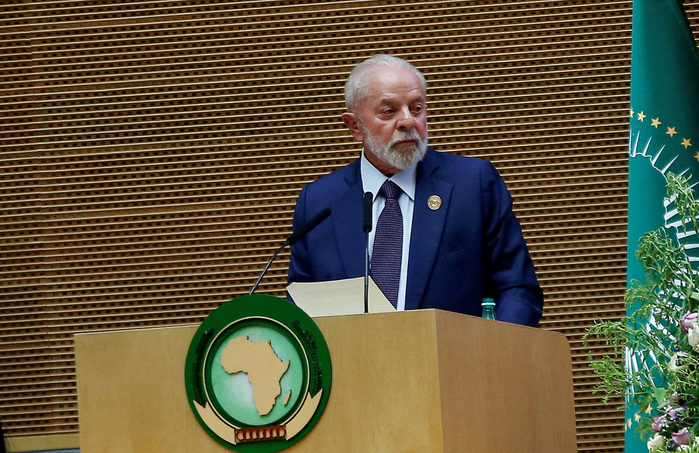 Lula da Silva at the 37th Assembly of the African Union.  Photo: Reuters