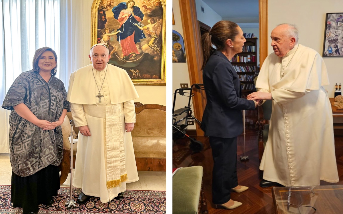Xóchitl Gálvez and Claudia Sheinbaum confirm audience with Pope Fransisco