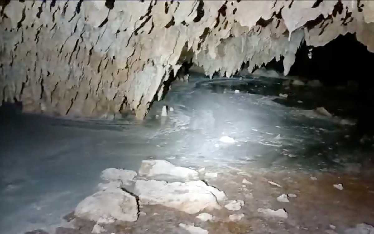 Río de cemento por el Tren Maya contamina acuíferos | Video