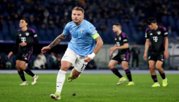 Champions League: Da Ciro Immobile ventaja al conjunto romano