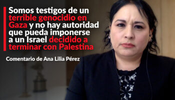 Somos testigos de un terrible genocidio en Gaza y no hay autoridad que pueda imponerse a Israel: Ana Lilia Pérez