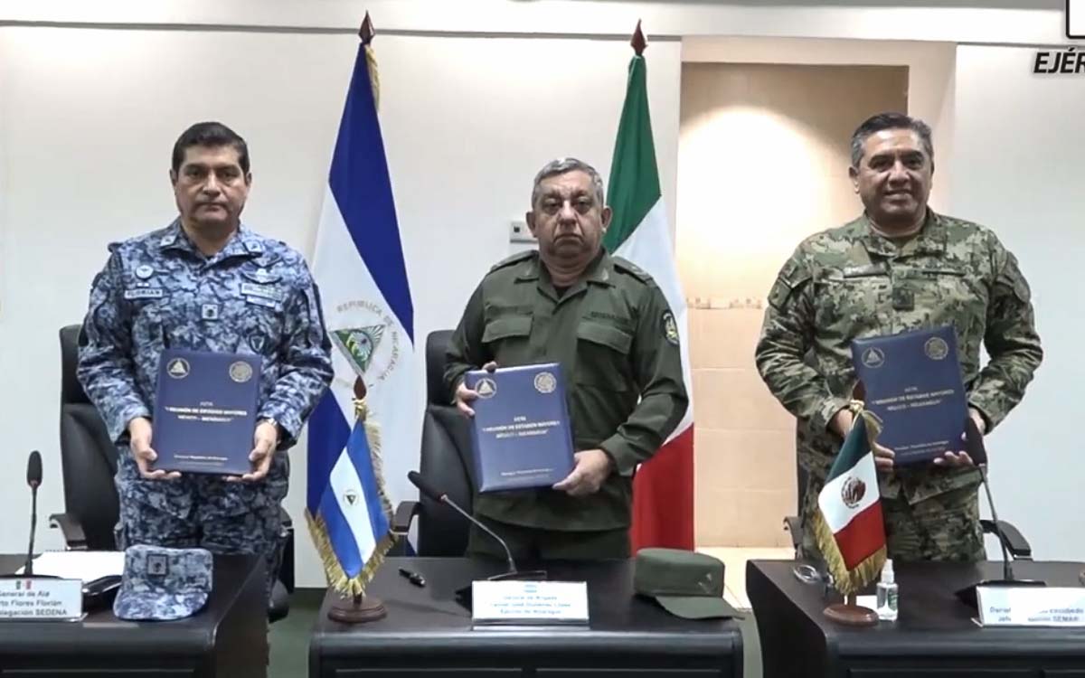 The Nicaraguan Army and the Mexican Armed Forces ratify security and defense agreement