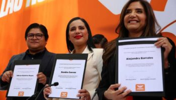 Sandra Cuevas, Alejandra Barrales y Gibrán Ramírez buscan curules por MC