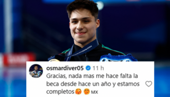 Osmar Olvera responde a la felicitación de la Conade: 'Me hace falta la beca desde hace un año'