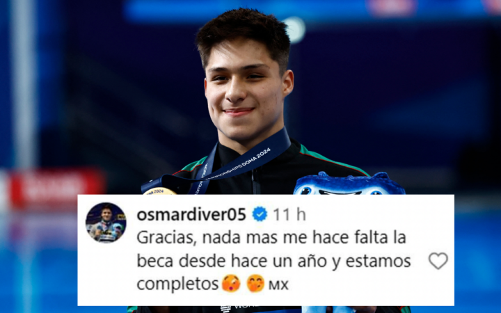 Osmar Olvera responde a la felicitación de la Conade: 'Me hace falta la beca desde hace un año'