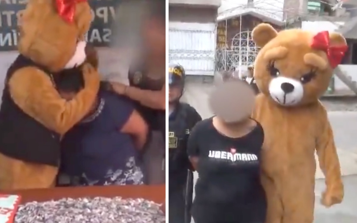 Policía se disfraza de oso de peluche en San Valentín para detener a criminal | Video