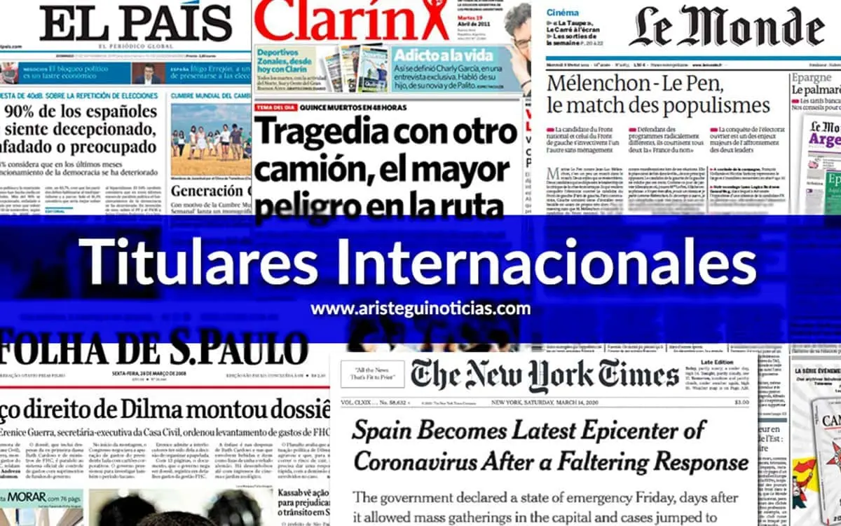 En vigor la norma fronteriza de Texas; Aumenta el dengue en Argentina; y más | Primeras planas del mundo 20/03/2024