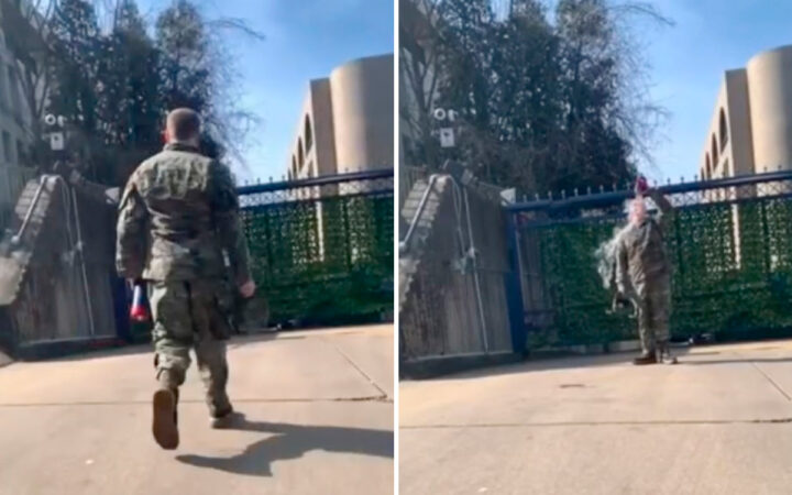 Muere soldado de EU que se prendió en fuego frente a embajada israelí en protesta | Video