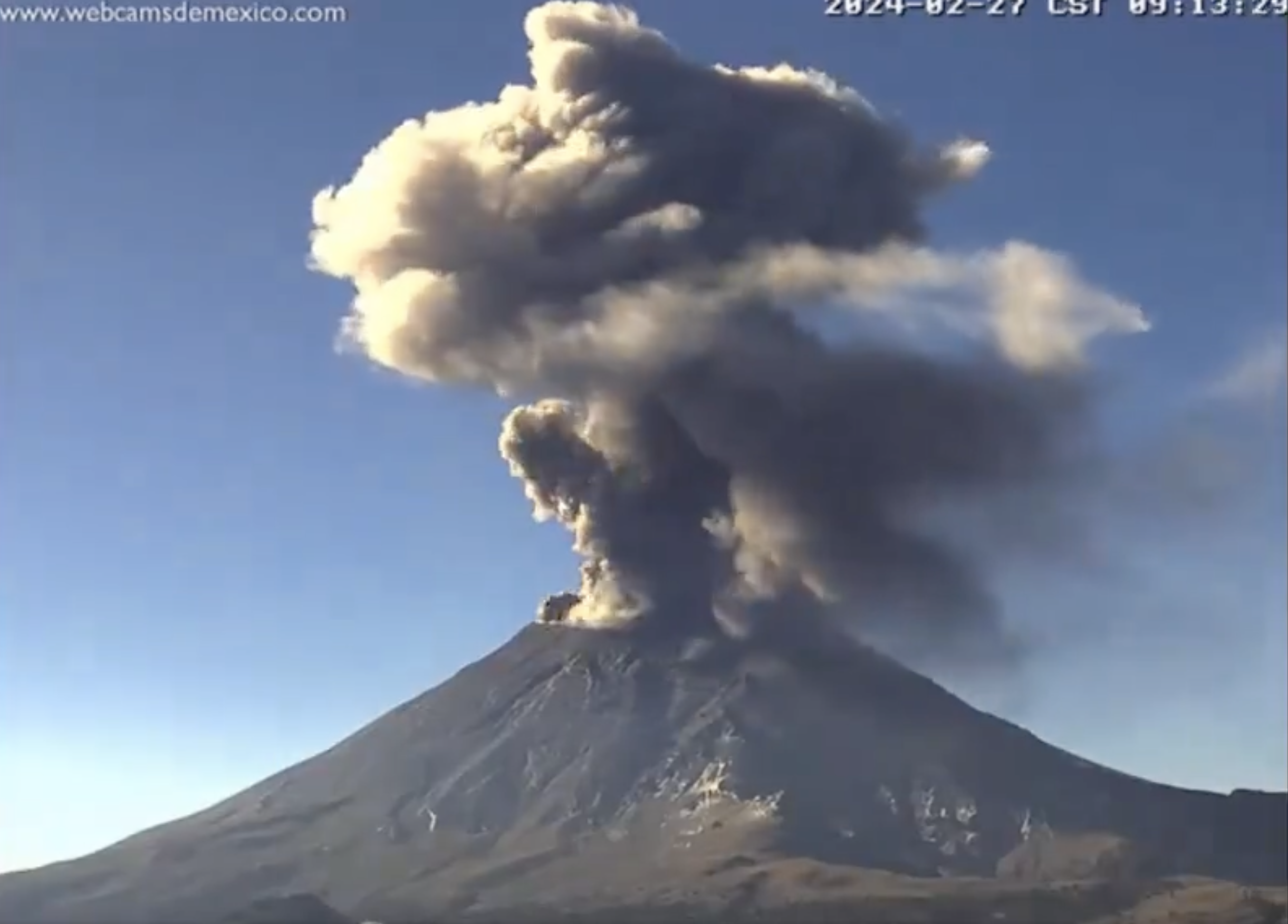 videos | volcán popocatépetl se mantiene en amarillo fase 2