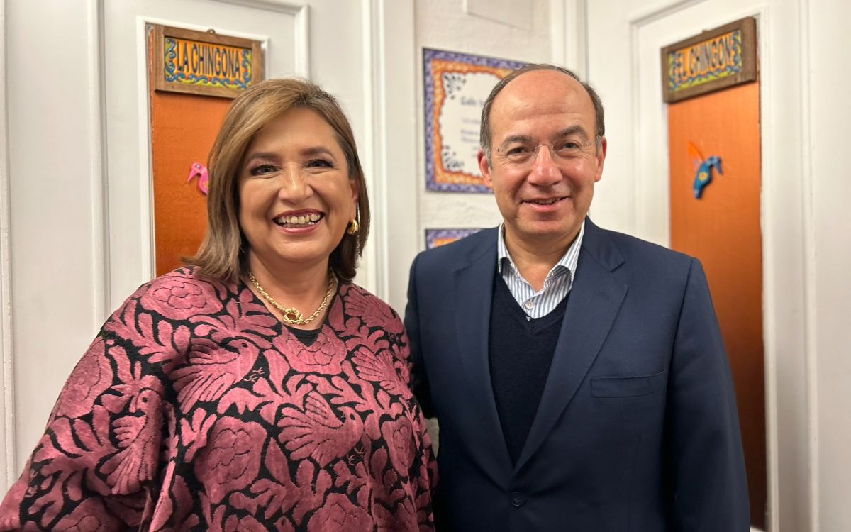 Xóchitl Gálvez se reúne en Madrid con Felipe Calderón