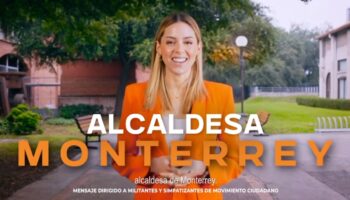 Mariana Rodríguez se registra como candidata a la alcaldía de Monterrey por MC