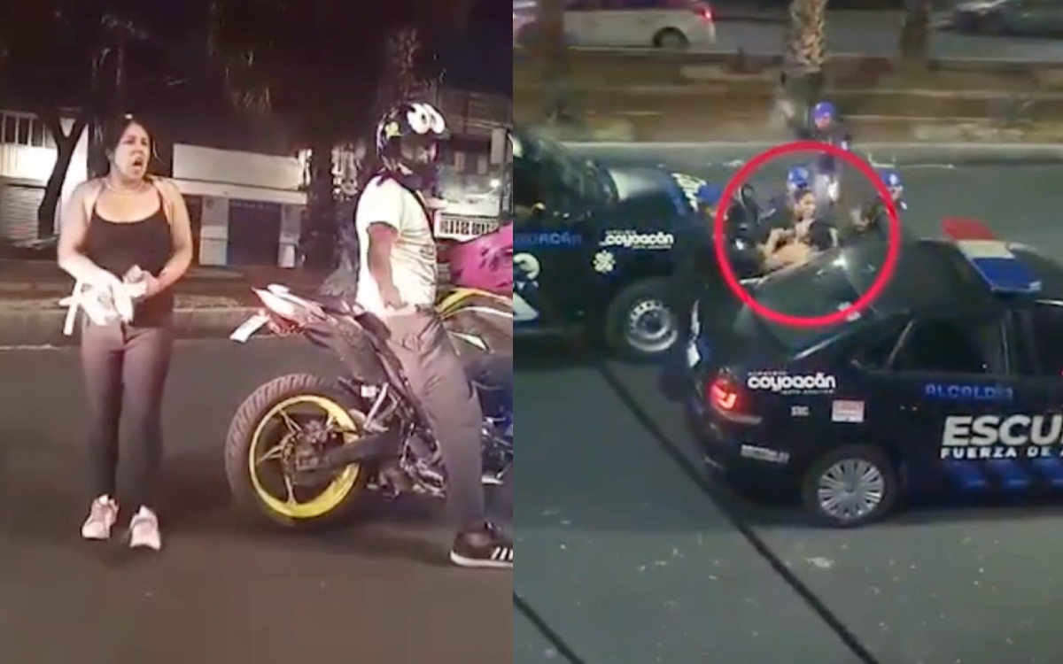 Videos | Mujer insulta y agrede a policías; uniformada la somete con jalón de cabellos