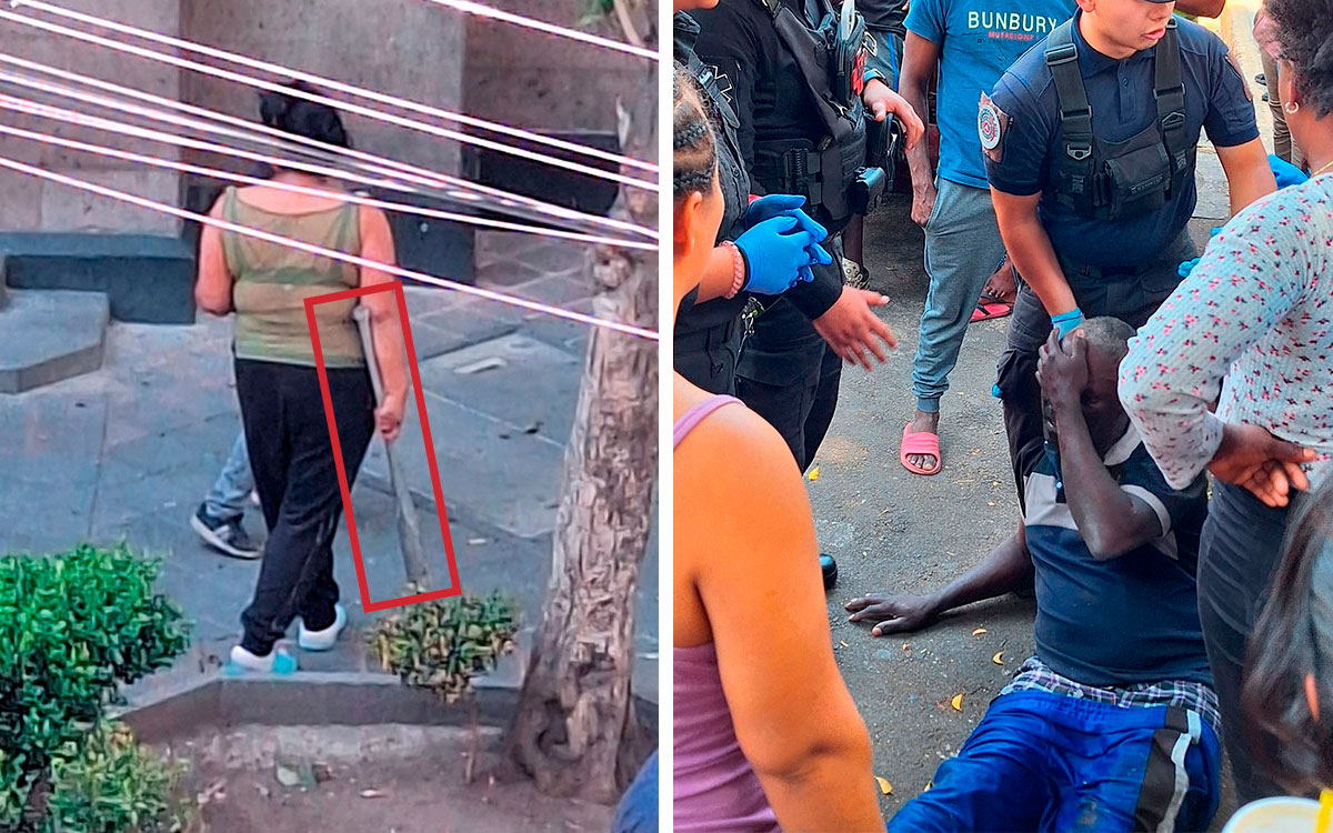 ¡Con palos y piedras! Agreden a migrantes en la colonia Juárez, CDMX | Video