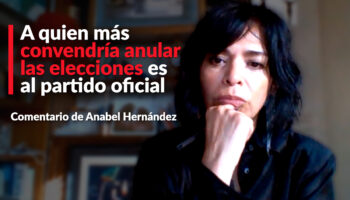 A quien más convendría anular las elecciones es al partido oficial: Anabel Hernández
