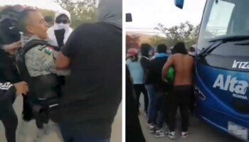 Liberan a elementos de la Guardia Nacional que habían sido retenidos por normalistas