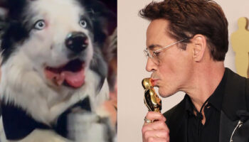 Robert Downey Jr ganó su primer Oscar y se llevó el aplauso de todos, hasta de Messi