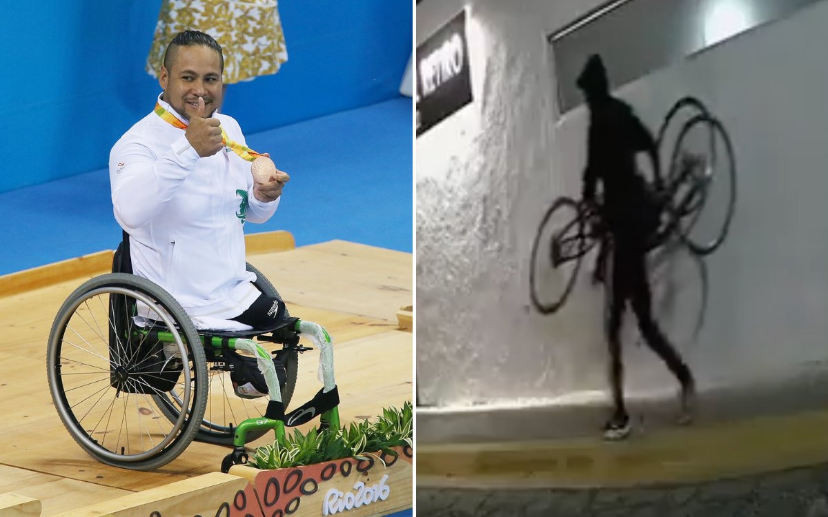 Roban la bicicleta del campeón paralímpico mexicano Pedro Rangel; con ella entrenaba para París 2024 | Video