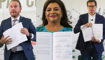 Candidatos de la CDMX firman Compromiso por la Paz; Brugada difiere con diagnóstico de violencia