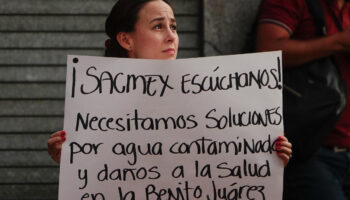 Persiste bloqueo para exigir agua limpia en la Juárez; Batres: se actuó desde el primer momento