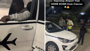 Cancún: Turista denuncia a taxista del aeropuerto por cobrarle mil dólares en viaje entre terminales | Videos