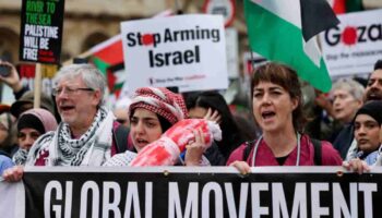 Decenas de miles en Londres piden a Israel un alto el fuego en Gaza