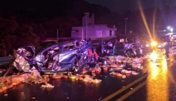 Fallecen 5 personas y 22 quedan heridas tras accidente en Huachinango, Puebla
