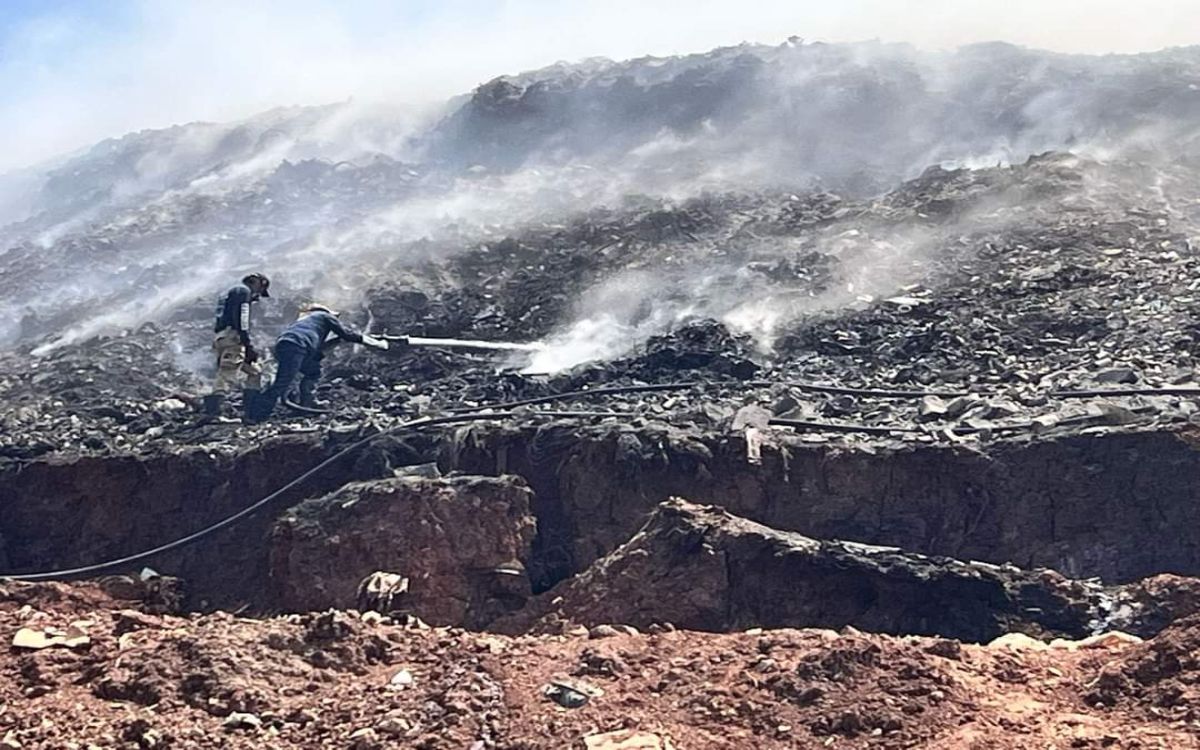 Nayarit: Incendio en basurero obliga a seguir clases en línea por una semana